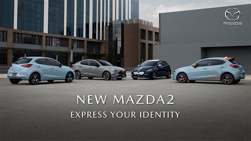 Mazda เปิดตัว New Mazda2 สร้างเทรนด์ใหม่เจาะตลาดวัยรุ่น ดีไซน์ใหม่โดดเด่น 9 สี 7 รุ่นย่อย ในราคา 599,000 - 830,000 บาท