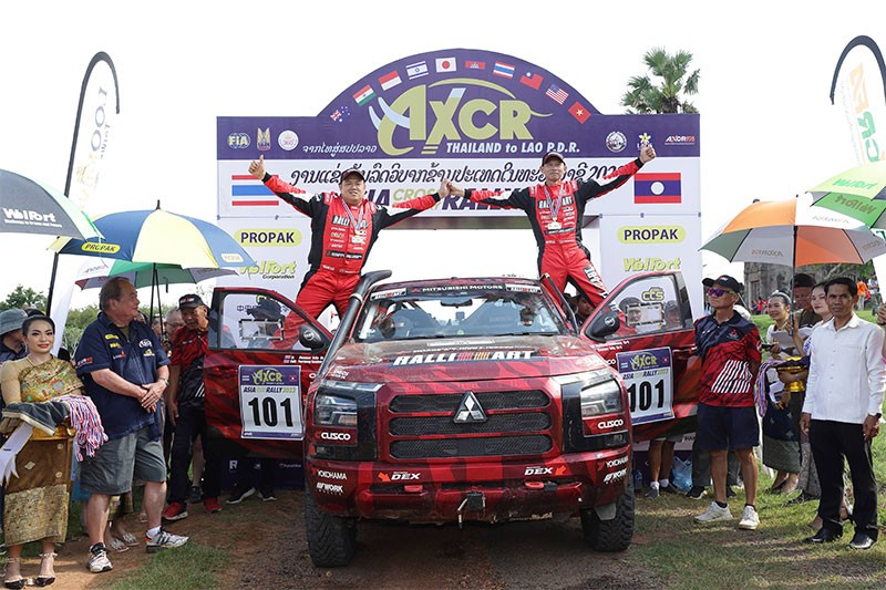 Mitsubishi ฉลองชัยชนะครั้งแรกของรถ All-New Triton Rally Car ทีม มิตซูบิชิ แรลลี่ อาร์ท “เอเชีย ครอสคันทรี แรลลี่ 2023” ในงาน Big MOTOR SALE 2023