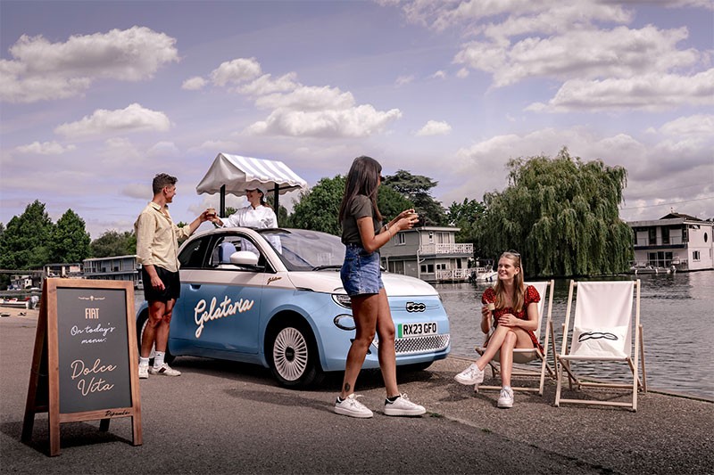 Fiat เปิดตัวรถยนต์ไฟฟ้า Fiat 500e Gelateria Edition สุดน่ารัก! ร้านค้าเคลื่อนที่หนึ่งเดียวในโลก สำหรับคนรักไอศกรีม