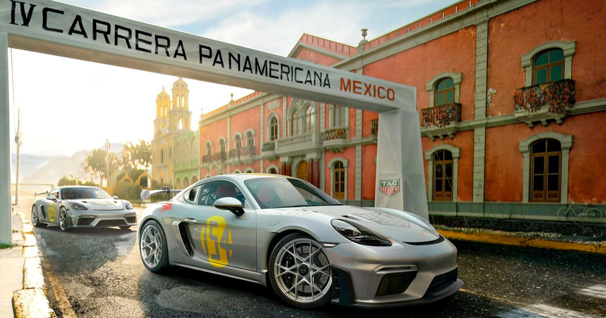 Porsche และ TAG Heuer ฉลองรายการการแข่งขัน Carrera Panamericana ด้วยการผลิต 718 Cayman GT4 RS Panamericana Special