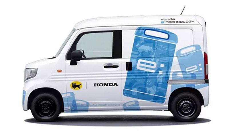 Honda เผยโฉมรถต้นแบบ Honda MEV-Van กับเทคโนโลยีแบตเตอรี่แบบถอดได้ ง่ายนิดเดียว!