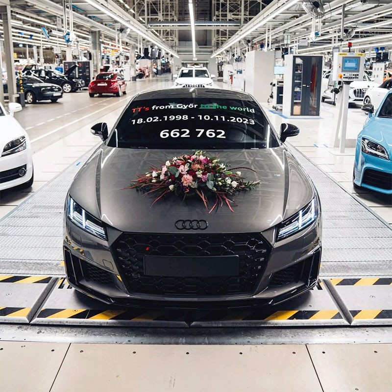 Audi TT คันสุดท้ายออกจากสายการผลิตแล้ว ปิดตำนาน 25 ปี รถสปอร์ตยอดนิยม