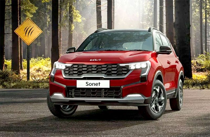 KIA เปิดตัว Kia Sonet รถ Crossover SUV รุ่นไมเนอร์เชนจ์ใหม่ มาพร้อมเครื่องเบนซินและดีเซล ในอินเดีย