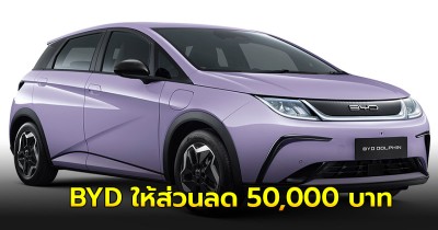 BYD เยียวยาลูกค้าเก่า ให้ส่วนลด 50,000 บาท เมื่อซื้อรถคันที่สอง